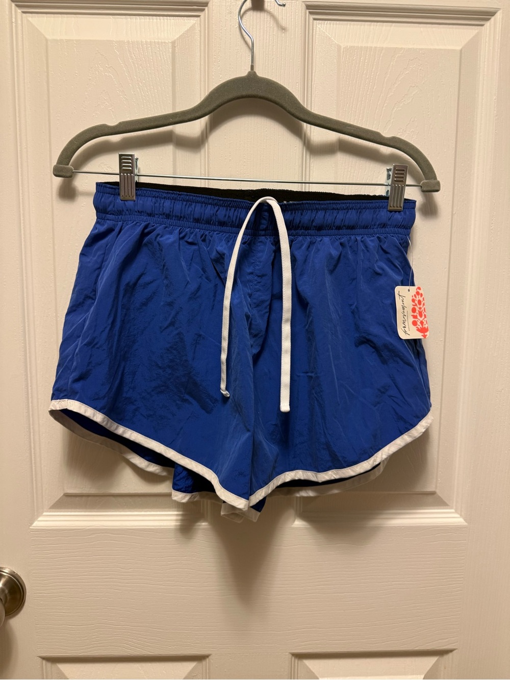 FP Movement by Free People Royal Blue Athletic Shorts with White Trim